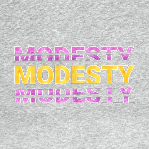 modesty text art Design by Dilhani